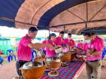 พิธีทำบุญตักบาตรและบวงสรวงเปิดท่าเรือทะเลบัวแดง