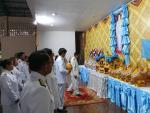 พิธีถวายเครื่องราชสักการะพานพุ่มเงินพุ่มทองและพิธีจุดเทียนถว