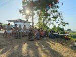 พิธีบวงสรวงสิ่งศักดิ์สิทธิ์และพระแม่คงคา ณ ท่าเรือบ้านแชแล