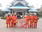ฝึกซ้อมแผนดับเพลิงโดยจำลองสถานการณ์การเกิดเหตุเพลิงไหม้