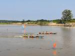 แข่งขันพายเรือหาปลาของทีมเทศบาลตำบลแชแล