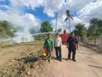 งานป้องกันฯ ระงับเหตุเพลิงไหม้ บริเวณบ้านดอนเงิน  หมู่ที่  1