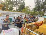 ทำบุญและสรงน้ำพระธาตุจอมศรี  ณ บ้านแชแล  หมู่ที่ 1